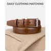imageCHAOREN Boys Belt  1 18quot Leather Kids Belt for Dress  Perfect Companion to Youth Formal OutfitBrown