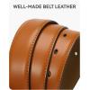 imageCHAOREN Boys Belt  1 18quot Leather Kids Belt for Dress  Perfect Companion to Youth Formal OutfitTan