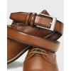 imageCHAOREN Boys Belt  1 18quot Ratchet Kids leather Belt  Perfect Companion to Kids Dress Shoes and Casual WearDark Brown