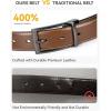 imageCHAOREN Boys Belt Most Size Kids 1 14quot Dress Reversible Belt for Youth  One Leather Belt Two StyleBlackCognac