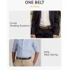 imageCHAOREN Boys Belt Most Size Kids 1 14quot Dress Reversible Belt for Youth  One Leather Belt Two StyleBlackCognac