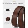 imageCHAOREN Leather Ratchet Belt Men  Mens Belts Casual Accessories for Every Occasion 35mmBrown