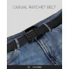 imageCHAOREN Leather Ratchet Belt Men  Mens Belts Casual Accessories for Every Occasion 35mmCharcoal