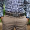 imageCHAOREN Ratchet Belts for Men  Casual Web Nylon Mens Belt 1 38quot  Adjustable and Durable for JeansBlackCarbon Fiber Imperial