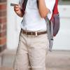 imageCHAOREN Ratchet Boys Belt Kids Dress Leather Belt with Click Closure Adjustable for Casual and Formal WearBrown