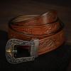 imageCHAOREN Ratchet Western Belt  1 38quot Cowboy Belts for Men Casual Jeans  Micro Adjustable Belt Fit EverywhereBrown2