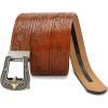 imageCHAOREN Ratchet Western Belt  1 38quot Cowboy Belts for Men Casual Jeans  Micro Adjustable Belt Fit EverywhereBrown2