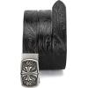 imageCHAOREN Ratchet Western Belt  1 38quot Cowboy Belts for Men Casual Jeans  Micro Adjustable Belt Fit EverywhereWestern Flower  Black