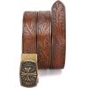 imageCHAOREN Ratchet Western Belt  1 38quot Cowboy Belts for Men Casual Jeans  Micro Adjustable Belt Fit EverywhereWestern Flower  Brown