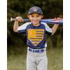 imageCHAOREN Youth Baseball Belt  125quot Elastic Softball Belts for Girls and Boys  Easy for SportNavyRed