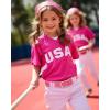 imageCHAOREN Youth Baseball Belt  125quot Elastic Softball Belts for Girls and Boys  Easy for SportPink
