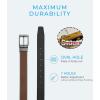 imageReversible Belts for Men CHAOREN Leather Jeans Belt 1 38quot Black ampamp Brown Adjustable Trim to Fit BlackDark Brown 38 Fits Pants Size 36