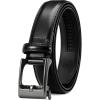 imageCHAOREN Boys Belt  1 18quot Ratchet Kids leather Belt  Perfect Companion to Kids Dress Shoes and Casual WearBlack