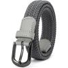 imageCHAOREN Braided Boys Belt 1quot Stretch Youth Baseball Belt For Golf And Casual WearDark Grey