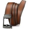 imageCHAOREN Leather Ratchet Belt Men  Mens Belts Casual Accessories for Every Occasion 35mmUmber
