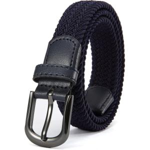 imageCHAOREN Braided Boys Belt 1quot Stretch Youth Baseball Belt For Golf And Casual WearBlue