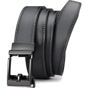 imageCHAOREN Leather Ratchet Belt Men  Mens Belts Casual Accessories for Every Occasion 35mmCinerous