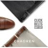 imageCHAOREN Click Belts for Men 2 Pack  Mens Ratchet Leather Belt 1 38quot for Dress and Casual  Micro Adjustable Belt FitBlackCognac