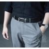imageCHAOREN Click Belts for Men 2 Pack  Mens Ratchet Leather Belt 1 38quot for Dress and Casual  Micro Adjustable Belt FitSilverCognac