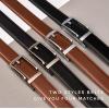 imageCHAOREN Click Belts for Men 2 Pack  Mens Ratchet Leather Belt 1 38quot for Dress and Casual  Micro Adjustable Belt FitSilverCognac