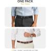 imageCHAOREN Mens Belt 1 Pack  1 38quot Leather Reversible Belts for Men for Dress PantsBlackBrown