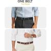 imageCHAOREN Mens Belt 1 Pack  1 38quot Leather Reversible Belts for Men for Dress PantsBlackBrown
