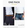 imageCHAOREN Mens Belt 1 Pack  1 38quot Leather Reversible Belts for Men for Dress PantsBlackTan