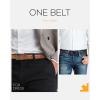 imageCHAOREN Mens Belt 1 Pack  1 38quot Leather Reversible Belts for Men for Dress PantsBlackTan