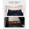 imageCHAOREN Mens Belt 1 Pack  1 38quot Leather Reversible Belts for Men for Dress PantsClassic  TanBlack