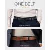 imageCHAOREN Mens Belt 1 Pack  1 38quot Leather Reversible Belts for Men for Dress PantsClassic  TanBlack