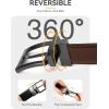 imageCHAOREN Mens Belt 1 Pack  1 38quot Leather Reversible Belts for Men for Dress PantsGold  BlackTan