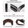 imageCHAOREN Mens Belts Leather  35mm Dress Belt Men for Jeans CasualChestnut