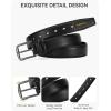 imageCHAOREN Mens Belts Leather  35mm Dress Belt Men for Jeans CasualChestnut