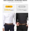 imageCHAOREN Mens Belts Leather  35mm Dress Belt Men for Jeans CasualDark Brown