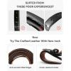 imageCHAOREN Mens Belts Leather for Gift Men  125quot Mens Dress Belts Casual for Jeans ShoesBrown