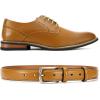 imageCHAOREN Mens Belts Leather for Gift Men  125quot Mens Dress Belts Casual for Jeans ShoesLight Brown