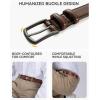 imageCHAOREN Mens Belts Leather for Gift Men  125quot Mens Dress Belts Casual for Jeans ShoesLight Grey