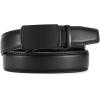 imageCHAOREN Mens Dress Belt  Mens Ratchet Belt Leather 1 14quot for Dress Pant  Micro Adjustable Belts Fit EverywhereAnodized  Black