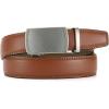 imageCHAOREN Mens Dress Belt  Mens Ratchet Belt Leather 1 14quot for Dress Pant  Micro Adjustable Belts Fit EverywhereCharcoal Depiction  Tan