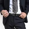 imageCHAOREN Mens Dress Belt  Mens Ratchet Belt Leather 1 14quot for Dress Pant  Micro Adjustable Belts Fit EverywhereClassic Carbon Fiber  Black