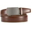imageCHAOREN Mens Dress Belt  Mens Ratchet Belt Leather 1 14quot for Dress Pant  Micro Adjustable Belts Fit EverywhereSlash Basic  Brown
