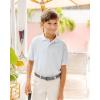 imageCHAOREN Woven Boys Belt 125quot Elastic Braided Kids Belt Casual for Golf And BaseballGrey