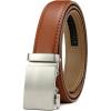imageCHAOREN Leather Boys Belt Dress Kids Belt with Ratchet Buckle Width 1quot Adjustable for Formal Wear and School UniformsBrown
