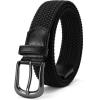 imageCHAOREN Woven Boys Belt 125quot Elastic Braided Kids Belt Casual for Golf And BaseballBlack