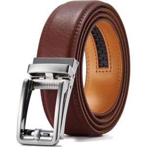 imageCHAOREN Click Belts for Men  Mens Ratchet Belt 1 38quot for Dress Pants  Perfect Companion to Mens OxfordsDark Brown