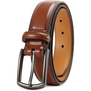 imageCHAOREN Mens Belts Leather for Gift Men  125quot Mens Dress Belts Casual for Jeans ShoesBrown