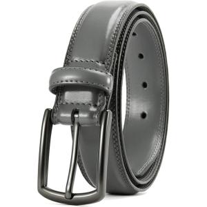 imageCHAOREN Mens Belts Leather for Gift Men  125quot Mens Dress Belts Casual for Jeans ShoesLight Grey