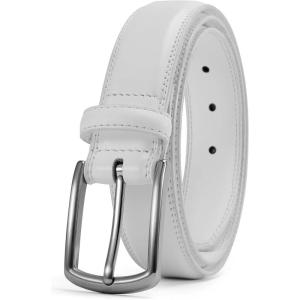 imageCHAOREN Mens Belts Leather for Gift Men  125quot Mens Dress Belts Casual for Jeans ShoesWhite