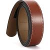 imageCHAOREN Ratchet Belt Replacement Strap 1 38 Leather Belt Strap for 40MM Slide Click BuckleCasual Brown
