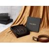 imageCHAOREN Leather Ratchet Belt Men 2 Pack  Customizable Fit Effortless Style 35mmBlackBurgundy